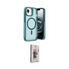 ieg™ iPhone 16E Kılıf Akış Form - Siyah Bilvis 3D Cam Ekran Koruyucu