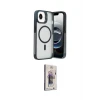 ieg™ iPhone 16E Kılıf Akış Form - Siyah Bilvis 3D Cam Ekran Koruyucu
