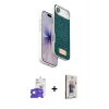 ieg™ iPhone 17 Air Kılıf Vadi Klasik Serisi - Siyah Bilvis 3D Cam Ekran Koruyucu + Bilvis Titan Kamera Lens - GS