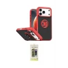ieg™ iPhone 17 Pro Kılıf Yörünge Çizgi - Siyah Joko Magic 5D Hayalet Cam