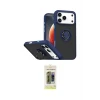 ieg™ iPhone 17 Pro Kılıf Yörünge Çizgi - Siyah Joko Magic 5D Hayalet Cam
