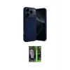 ieg™ iPhone 17 Pro Max Kılıf Ahenk Serisi - Siyah 360 Mat Full Body Arka Koruyucu