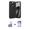ieg™ iPhone 17 Pro Max Kılıf Eksen Form Prime - Siyah Bilvis 5in1 3D Magic Cam Ekran Koruyucu + Bilvis Titan Kamera Lens - GS