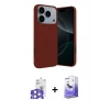 ieg™ iPhone 17 Pro Max Kılıf Kozmos Yansıma Özel Seri - Siyah Bilvis 5in1 5D Magic Hayalet Cam Ekran Koruyucu + Bilvis Titan Kamera Lens - GS