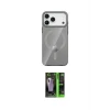 ieg™ iPhone 17 Pro Max Kılıf Pusula Form Özel Seri - Şeffaf 360 Full Body Arka Koruyucu