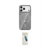 ieg™ iPhone 17 Pro Max Kılıf Pusula Form Özel Seri - Şeffaf Pasifik Cam Ekran Koruyucu
