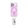 ieg™ iPhone 17 Pro Max Kılıf Pusula Form Özel Seri - Şeffaf Pasifik Cam Ekran Koruyucu