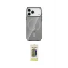 ieg™ iPhone 17 Pro Max Kılıf Pusula Form Özel Seri - Siyah Joko Magic 5D Hayalet Cam