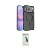 ieg™ iPhone 17 Pro Max Kılıf Siluet Minimal Prime - Şeffaf Pasifik Cam Ekran Koruyucu
