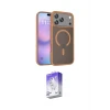 ieg™ iPhone 17 Pro Max Kılıf Siluet Minimal Prime - Siyah Bilvis 5in1 3D Magic Cam Ekran Koruyucu