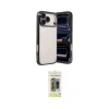ieg™ iPhone 17 Pro Max Kılıf Vadi Minimal - Siyah Joko Magic 5D Hayalet Cam