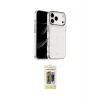 ieg™ iPhone 17 Pro Max Kılıf Yörünge Form - Siyah Joko Magic 5D Hayalet Cam