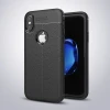 ieg™ İphone X Xs Litchi Tam Koruma Soft Silikon Kılıf