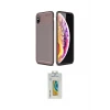 ieg™ iPhone XS Max Kılıf Eksen Form Prime - Siyah Polymer Nano Ekran Koruyucu