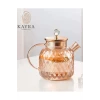 ieg™ Kabartmalı Borosilikat Cam Demlik 1000ml -CM-2006