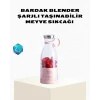 ieg™ Kablosuz Taşınabilir Mini Blender – USB Şarjlı, 1200mAh
