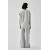 ieg ™ Kadın Gri İkizler Burcu Oversize 2 İplik Eşofman Ev Giyim Takımı