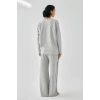 ieg ™ Kadın Gri Manifest Oversize 2 İplik Eşofman Ev Giyim Takımı
