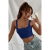 ieg™ Kadın Lacivert Kalın Askılı Crop Top Büstiyer