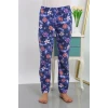 ieg ™ Kadın Pamuklu Alt Pijama Lacivert