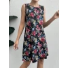 ieg™ Kadın Renkli çiçek Baskılı Süprem Elbise