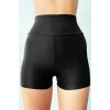 ieg™ Kadın Siyah Yüksek Bel Mini Deniz Şortu