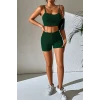 ieg™ Kadın Yeşil Şortlu Kaşkorse Gecelik Takım