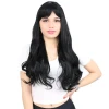 ieg™ Kahküllü Uzun Dalgalı Fiber Sentetik Peruk - Siyah