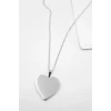 ieg™ Kalp Plaka Kolye - Gümüş