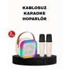 ieg™ Karaoke Hoparlör Taşınabilir Çift Mikrofonlu Ve Led Işıklı Bluetooth 5.0
