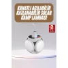 ieg™ Katlanabilir Askılı Kamp Lambası 5 Kanatlı Pratik Güneş Enerjili