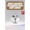 ieg™ Katlanabilir Askılı Kamp Lambası 5 Kanatlı Pratik Güneş Enerjili