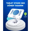 ieg™ Katlanabilir Tablet Standı Ayarlanabilir Kaymaz Şeffaf Tasarım