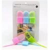 ieg™ Kilit Şeklinde Silikon Kablo ve Poşet Bağlama Aparatı (3lü Set)