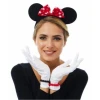 ieg™ Kırmızı Fiyonklu Minnie Mouse Tacı ve Beyaz Eldiven Seti