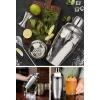 ieg ™ Kokteyl Hazırlama Shaker Seti 6 Parça Çelik Shaker Barmen Seti