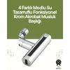 ieg™ Krom Musluk Başlığı | 4ü 1 Arada Su Çıkışı | Kolay Montajlı