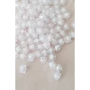 İEG Küp Boncuk İçten Boncuklu Bileklik Çanta Boncuğu 10 mm 50 gr Beyaz - BNC456