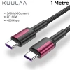ieg™ Kuulaa Type C Type-c Pd 60w Qc4.0 Hızlı Şarj Ve Data Kablosu 1metre