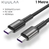 ieg™ Kuulaa Type C Type-c Pd 60w Qc4.0 Hızlı Şarj Ve Data Kablosu 1metre