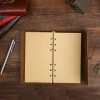 ieg™ Lacivert Yaprak Desenli Deri Defter