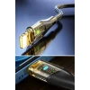 ieg™  Led Işık Uçlu Sağlam İp Kablolu USB to Lightning Hızlı Şarj Kablosu