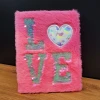 ieg™ Love Tasarımlı Peluş Kapaklı Defter Hediyelik