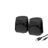 ieg™ Masaüstü Hoparlör 1+1 USB + 3.5mm - Siyah HD6024