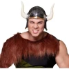 ieg™ Mega Boynuzlu Viking Ivar Kaskı Eskitilmiş Desen Gümüş Renk