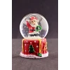 ieg ™ Merry Christmas El Sallayan Noel Baba Temalı  Mini Boy Işıklı Kar Küresi 6,5 cm 1
