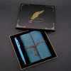 ieg™ Metal Kalem ve Mavi Deri Defter