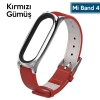 ieg™ Mijobs Xiaomi Mi Band 5-4  Pu Deri Kayış Kordon