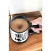 ieg™ Mikser Kupa Yazılı Mug Bardak Karıştırma Özelliği