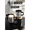 ieg™ Mikser Kupa Yazılı Mug Bardak Karıştırma Özelliği